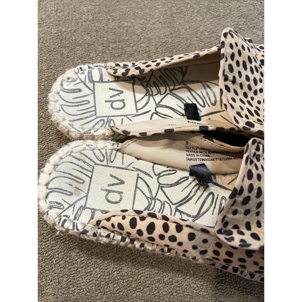 dv by Dolce Vita x Target Elaine 9 Mule Espadrilles Cheetah Spotted Tan (TD)